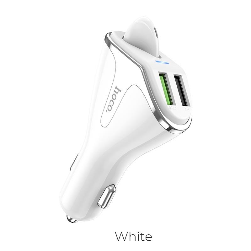 HOCO E47 ΦΟΡΤΙΣΤΗΣ ΑΥΤΟΚΙΝΗΤΟΥ QC3.0 ΚΑΙ ΑΚΟΥΣΤΙΚΟ HANDSFREE 2 ΣΕ 1 ΛΕΥΚΟ | ΠΕΡΙΦΕΡΕΙΑΚΑ ΚΙΝΗΤΗΣ -> ΠΕΡΙΦΕΡΕΙΑΚΑ -> ΦΟΡΤΙΣΤΕΣ ΑΥΤΟΚΙΝΗΤΟΥ - Shopin.gr