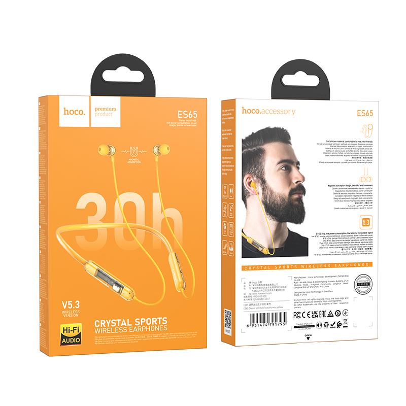 HOCO ES65 DREAM SPORTS ΑΚΟΥΣΤΙΚΑ BLUETOOTH ΣΤΕΚΑ