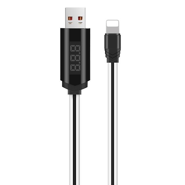 HOCO U29 ΚΑΛΩΔΙΟ ΜΕ ΟΘΟΝΗ LIGHTNING ΦΟΡΤΙΣΗΣ & DATA 1.2m