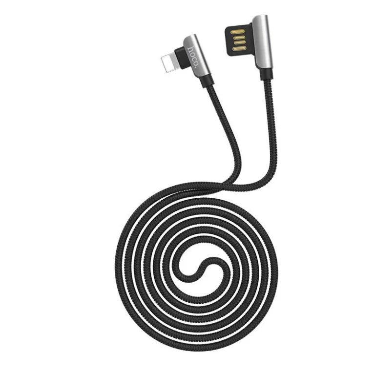 HOCO U42 EXQUISITE STEEL ΜΕΤΑΛΛΙΚΟ ΚΑΛΩΔΙΟ LIGHTNING ΦΟΡΤΙΣΗΣ & DATA 1.2m