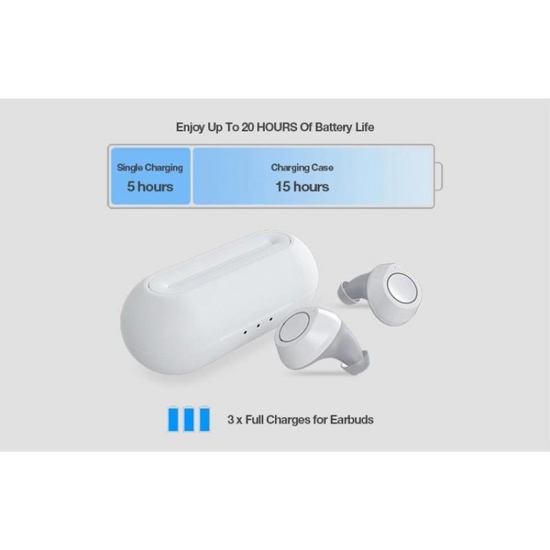 JABEES BNA2 TRUE WIRELESS EARBUDS WHITE | ΠΕΡΙΦΕΡΕΙΑΚΑ ΚΙΝΗΤΗΣ -> ΠΕΡΙΦΕΡΕΙΑΚΑ -> ΑΚΟΥΣΤΙΚΑ/HANDSFREE - Shopin.gr