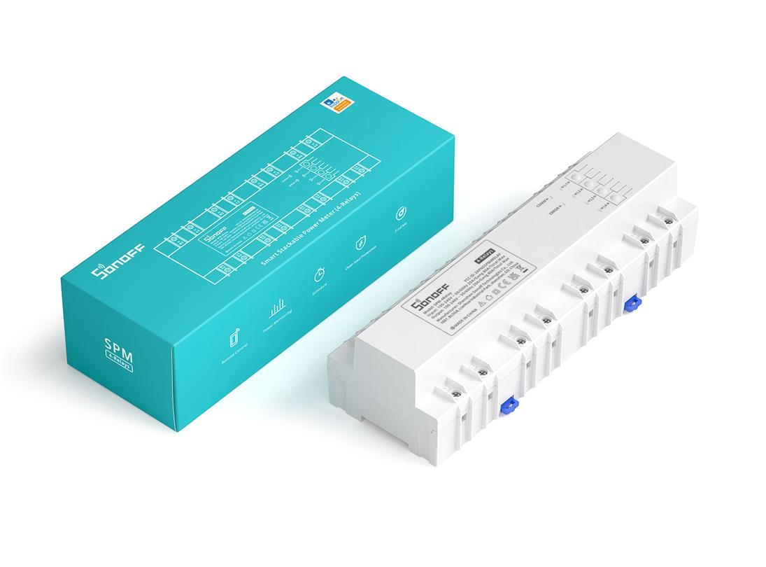 SONOFF SΜARΤ ΜΟΝΑΔΑ ΜΕ 4 ΡΕΛΕ SPM-4Relay ΓΙΑ ΤΟ SPM-MAIN ΓΙΑ ΠΙΝΑΚΑ