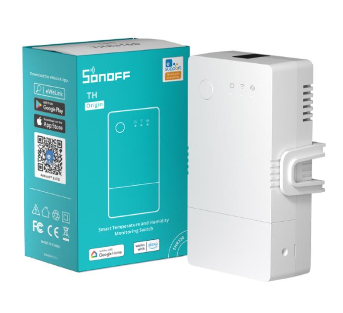 SONOFF THR320 ΕΞΥΠΝΟΣ ΔΙΑΚΟΠΤΗΣ ΜΕ ΘΕΡΜΟΚΡΑΣΙΑ / ΥΓΡΑΣΙΑ TH ORIGIN 20A | HOME/GADGET -> SMART HOME -> SMART PLUG/SWITCH - Shopin.gr