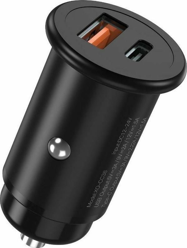 XO CC38 ΦΟΡΤΙΣΤΗΣ ΑΥΤΟΚΙΝΗΤΟΥ 20W PD+QC3.0