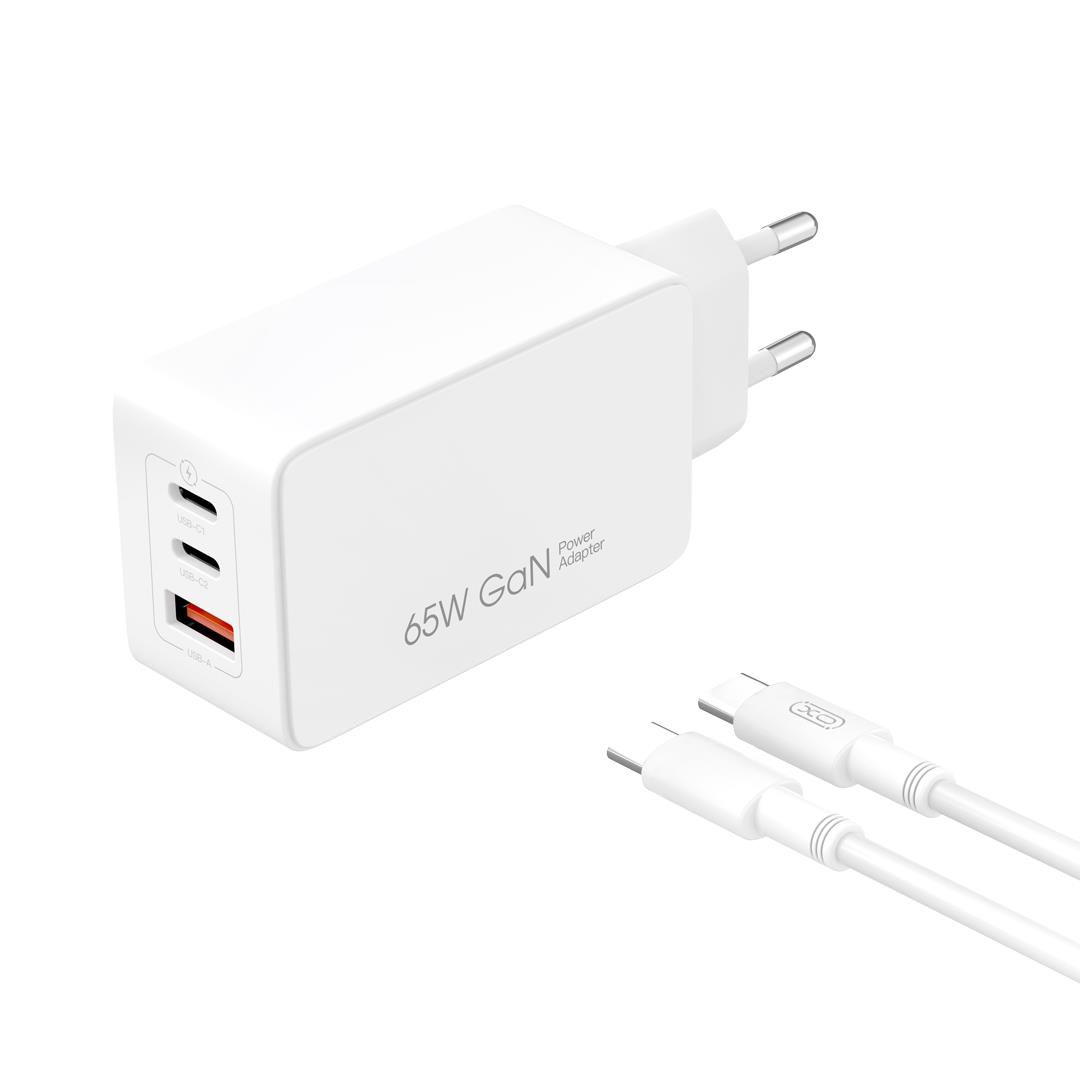 XO CE13 ΦΟΡΤΙΣΤΗΣ 65W GAN ΜΕ ΚΑΛΩΔΙΟ PD ΣΕ TYPE-C