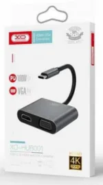 XO HUB001 4 IN 1 TYPEC TO HDMI/VGA/USB3.0/PD CHARGING | ΠΕΡΙΦΕΡΕΙΑΚΑ ΚΙΝΗΤΗΣ -> ΠΕΡΙΦΕΡΕΙΑΚΑ -> ADAPTERS - Shopin.gr