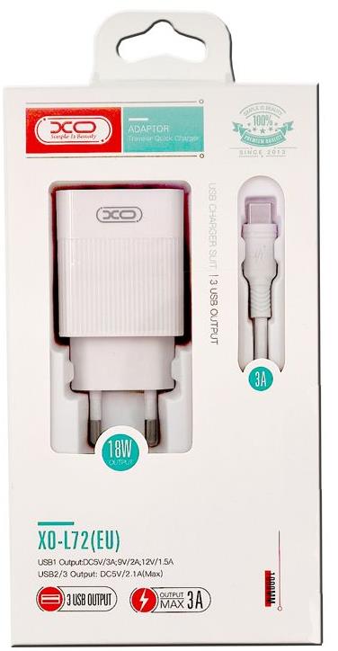 XO L72 ΦΟΡΤΙΣΤΗΣ QC3.0+2.1A