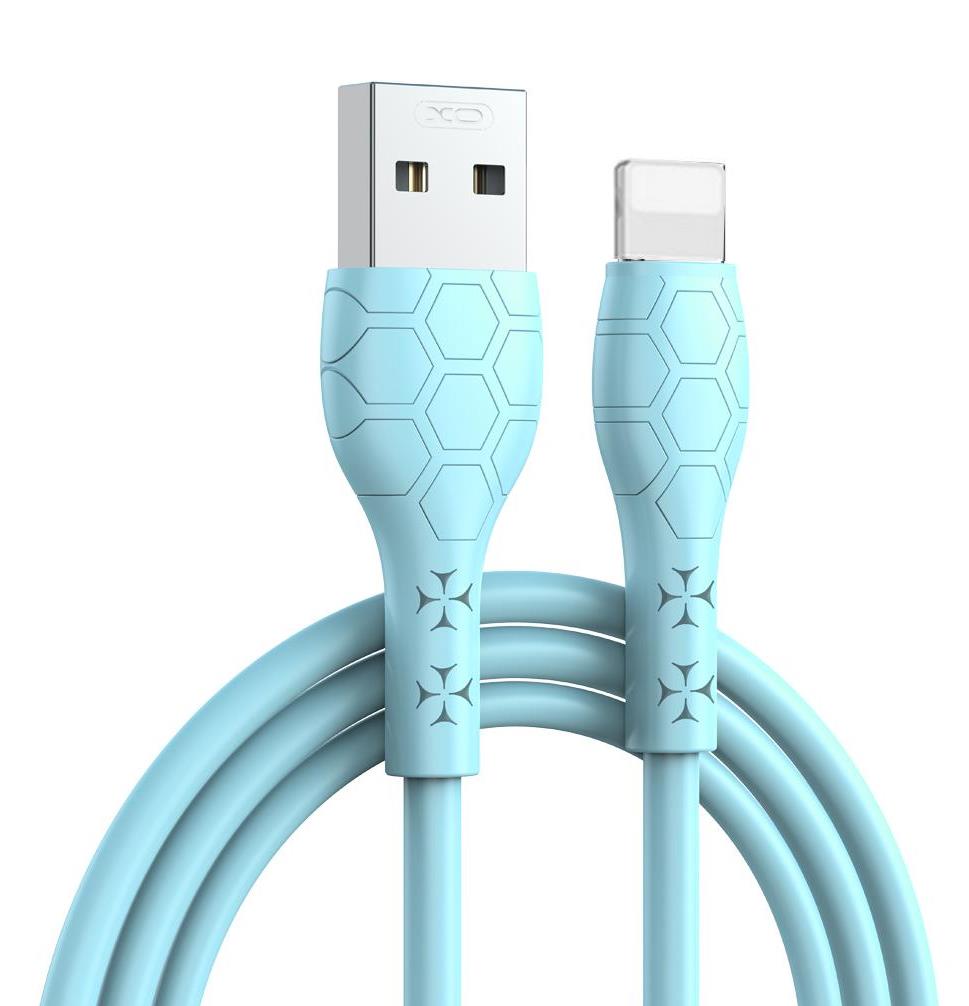 XO NB240 ΚΑΛΩΔΙΟ ΦΟΡΤΙΣΗΣ FOOTBALL LIGHTNING 2.4A SOFT RUBBER