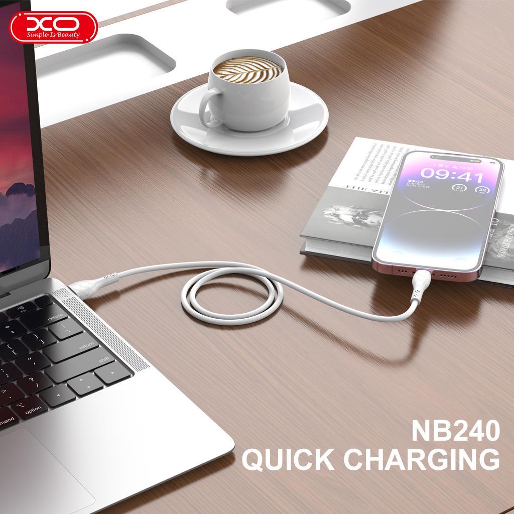 XO NB240 FOOTBALL ΚΑΛΩΔΙΟ ΦΟΡΤΙΣΗΣ LIGHTNING SOFT RUBBER