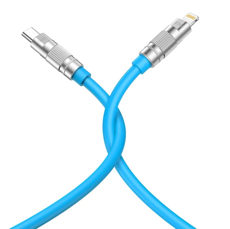 XO NB-Q228A OD6.0 ΚΑΛΩΔΙΟ ΦΟΡΤΙΣΗΣ SILICONE PD27W TYPE-C ΣΕ LIGHTNING L=1.2M