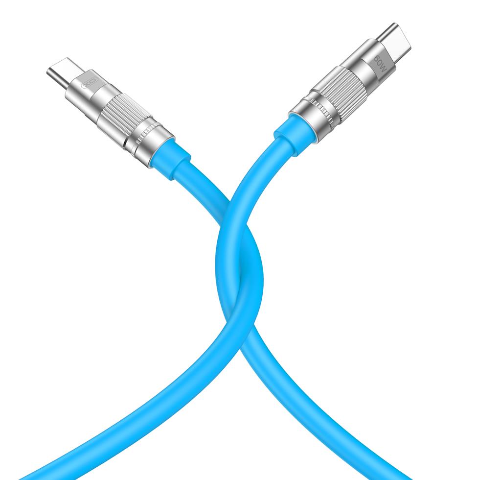 XO NB-Q228B OD6.0 ΚΑΛΩΔΙΟ ΦΟΡΤΙΣΗΣ SILICONE PD60W TYPE-C ΣΕ TYPE-C L=1.2M