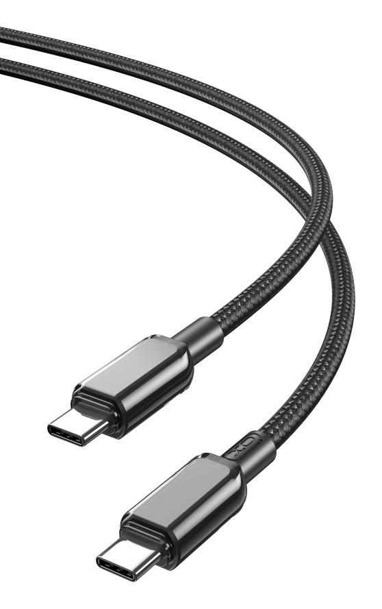 XO NB-Q250B PD 60W TYPE-C ΣΕ TYPE-C PVC SHINY COLORFUL FAST CHARGING CABLE ΜΑΥΡΟ | ΠΕΡΙΦΕΡΕΙΑΚΑ ΚΙΝΗΤΗΣ -> ΠΕΡΙΦΕΡΕΙΑΚΑ -> ΚΑΛΩΔΙΑ ΦΟΡΤΙΣΗΣ & DATA - Shopin.gr