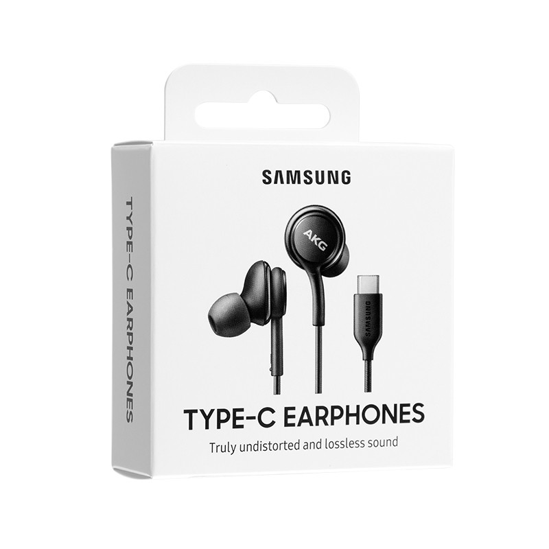 Hands Free Stereo Samsung Earphones EO-IC100BB USB-C Μαύρο με Μικρόφωνο και Πλήκτρο Λειτουργίας 1.2m | Hands Free - shopin.gr