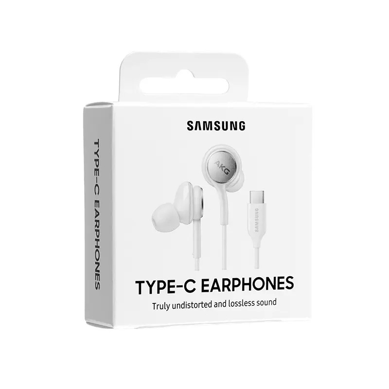 Hands Free Stereo Samsung Earphones EO-IC100BW USB-C Λευκό με Μικρόφωνο και Πλήκτρο Λειτουργίας 1.2m | Hands Free - shopin.gr