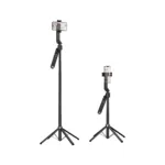 Selfie Stick Hoco K32 Soporte και Τρίποδο για Συσκευές 4.5"- 7" Επεκτεινόμενo εως 1.81m με Τηλεχειριστήριο και Auto Face Tracking Μαύρο | Βάσεις Στήριξης - shopin.gr