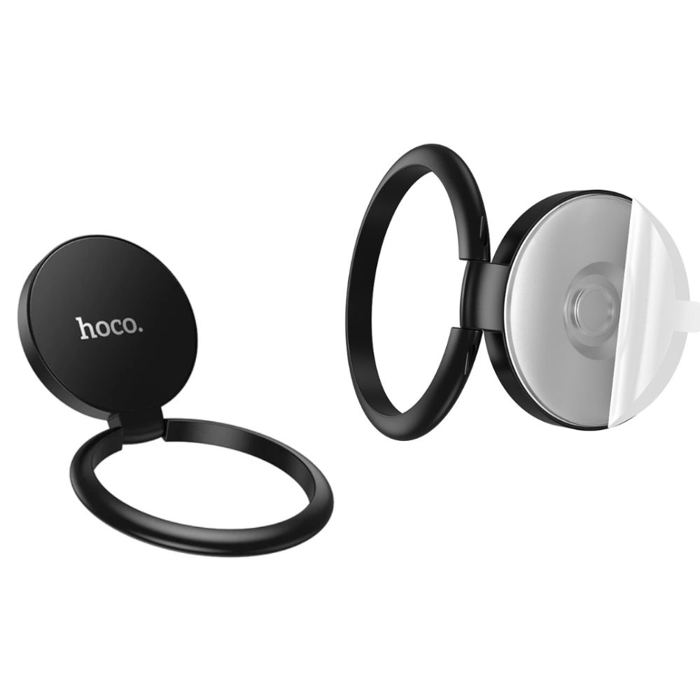 Βάση Στήριξης Δαχτυλίδι Μεταλλική Hoco DCA64 για Κινητά Τηλέφωνα με 360° Περιστροφή Μαύρη | Βάσεις Στήριξης - shopin.gr