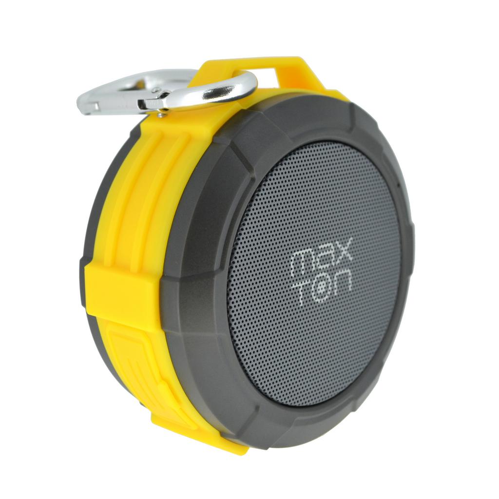 Φορητό Ηχείο Εξωτερικού Χώρου Bluetooth Maxton Telica MX51 3W RMS IP5 Κίτρινο με Ενσωματωμένο Μικρόφωνο Audio-in MicroSD | Φορητά Ηχεία - shopin.gr
