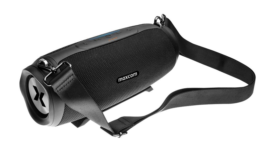 Φορητό Ηχείο Bluetooth με Λειτουργεία Powerbank Maxcom Momotombo MX301 TWS 2x15W RMS Μαύρο IP67 με Ενσωματωμένο Μικρόφωνο | Φορητά Ηχεία - shopin.gr