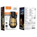 Bluetooth Φορητό Ηχείο Hoco BS61 Camping Lamp V5.3 8h TWS 10W 3600mAh με Micro SD FM USB και Outdoor Sound Effects Μαύρο | Φορητά Ηχεία - shopin.gr