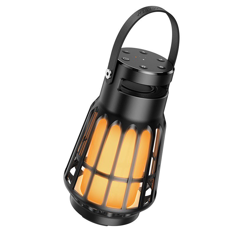Bluetooth Φορητό Ηχείο Hoco BS61 Camping Lamp V5.3 8h TWS 10W 3600mAh με Micro SD FM USB και Outdoor Sound Effects Μαύρο | Φορητά Ηχεία - shopin.gr