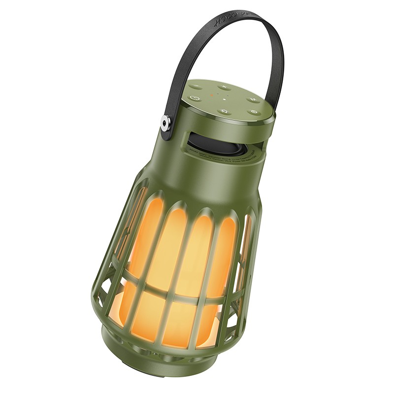 Bluetooth Φορητό Ηχείο Hoco BS61 Camping Lamp V5.3 8h TWS 10W 3600mAh με Micro SD FM USB και Outdoor Sound Effects Πράσινο | Φορητά Ηχεία - shopin.gr