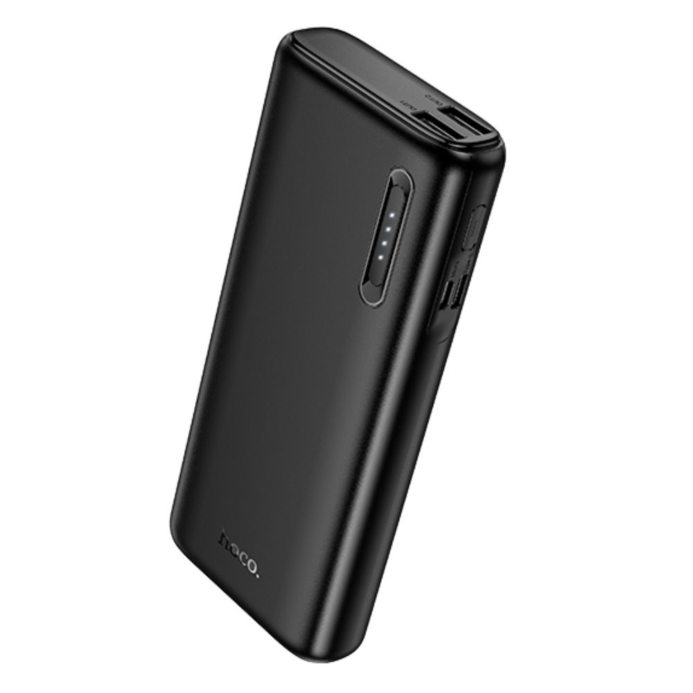 Power Bank Hoco J158A Runner 10000mAh Fast Charge 5V/2A Slim με 2xUSB-A 1xUSB-C 1xMicro USB και LED Ένδειξη Μπαταρίας Μαύρο | Power Bank - shopin.gr