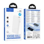 Power Bank Hoco J158A Runner 10000mAh Fast Charge 5V/2A Slim με 2xUSB-A 1xUSB-C 1xMicro USB και LED Ένδειξη Μπαταρίας Λευκό | Power Bank - shopin.gr