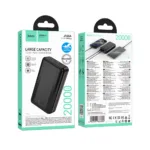 Power Bank Hoco J165A 20000mAh 2xUSB-A 1xUSB-C 1xMicro USB 5V/2A και LED Ένδειξη Μπαταρίας Μαύρο | Power Bank - shopin.gr