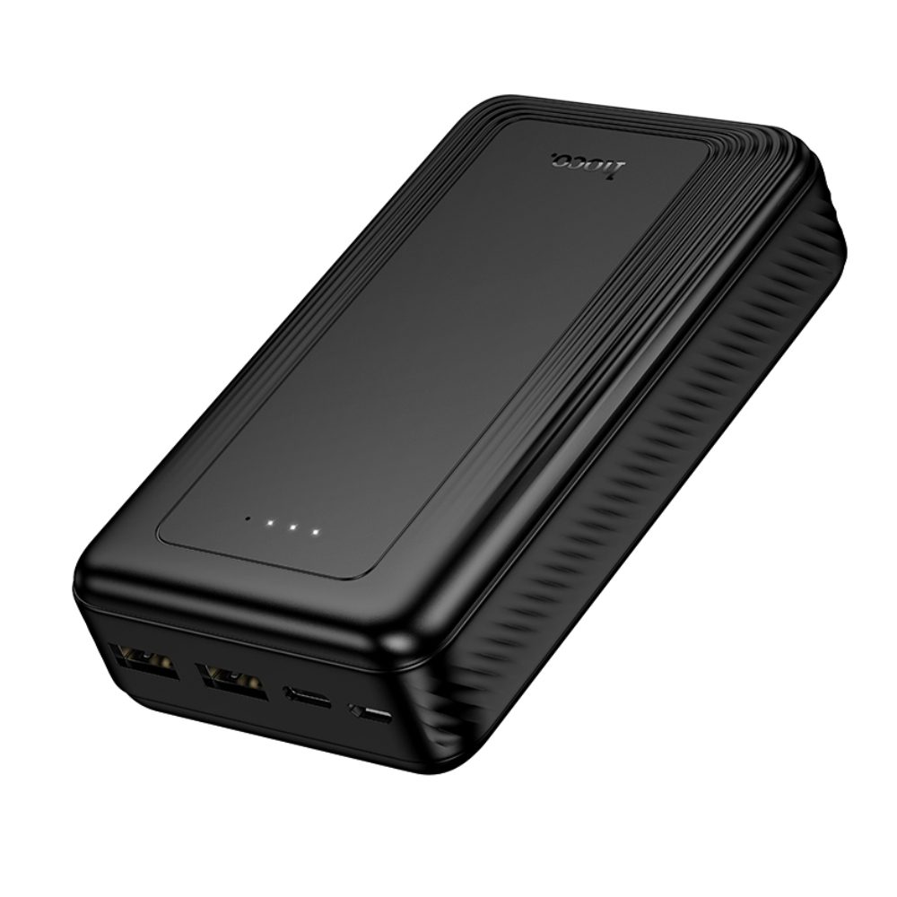 Power Bank Hoco J165A 20000mAh 2xUSB-A 1xUSB-C 1xMicro USB 5V/2A και LED Ένδειξη Μπαταρίας Μαύρο | Power Bank - shopin.gr