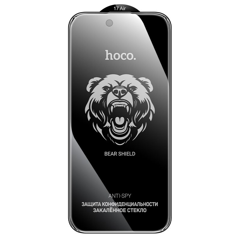 Tempered Glass Hoco Bear Shield A888 HD 4H 0.4mm Large Arc 28 Μοίρες Privacy Protection για Apple iPhone Air | Προστασία Οθόνης - shopin.gr