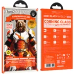 Tempered Glass Hoco Bear Shield A888 Pro Corning Glass Anti Fingerprint για Apple iPhone 17 16 Pro | Προστασία Οθόνης - shopin.gr