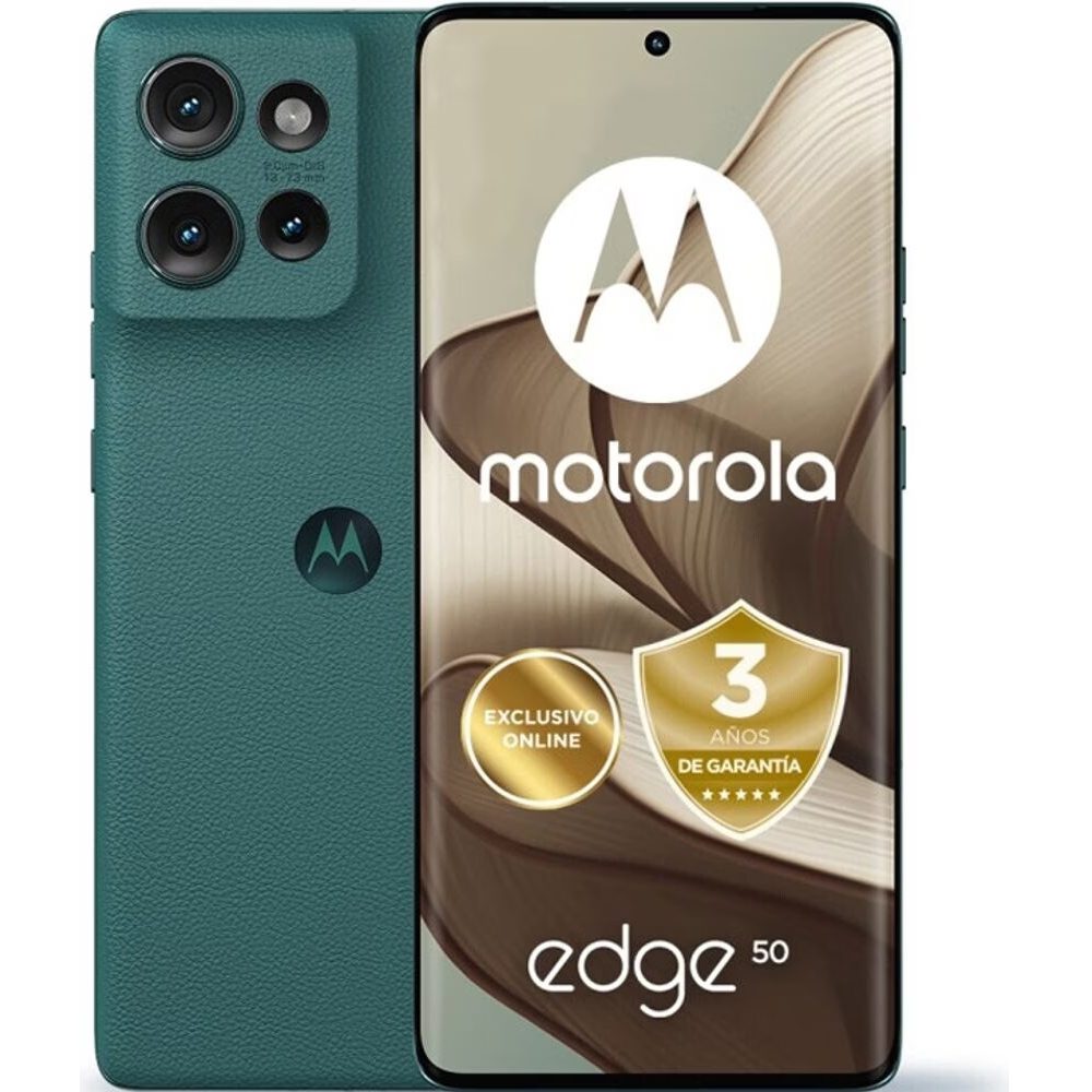 Motorola Edge 50 5G Dual Sim 6.7" 12GB/512GB NFC IP68 Jungle Green - Vegan Leather | Smartphone - shopin.gr