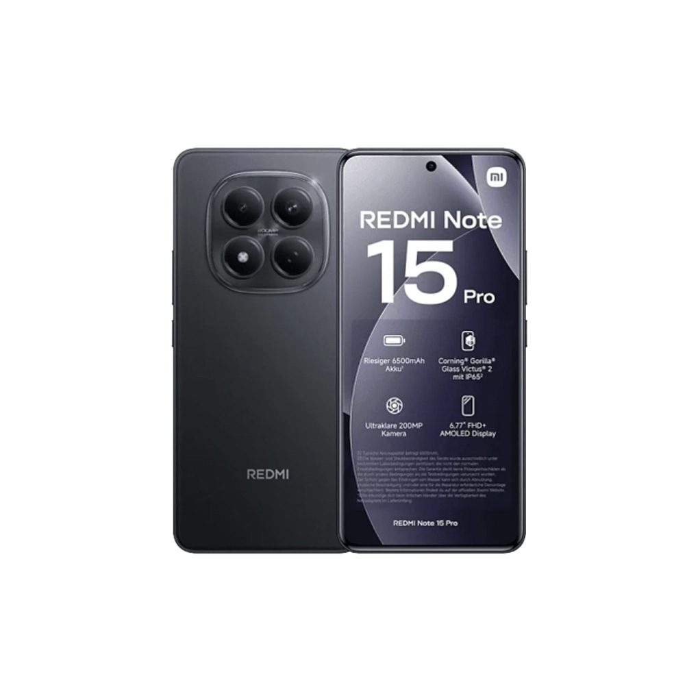 Xiaomi Redmi Note 15 Pro 4G Dual Sim 6.77" 8GB/256GB IP65 Black | Smartphone - shopin.gr