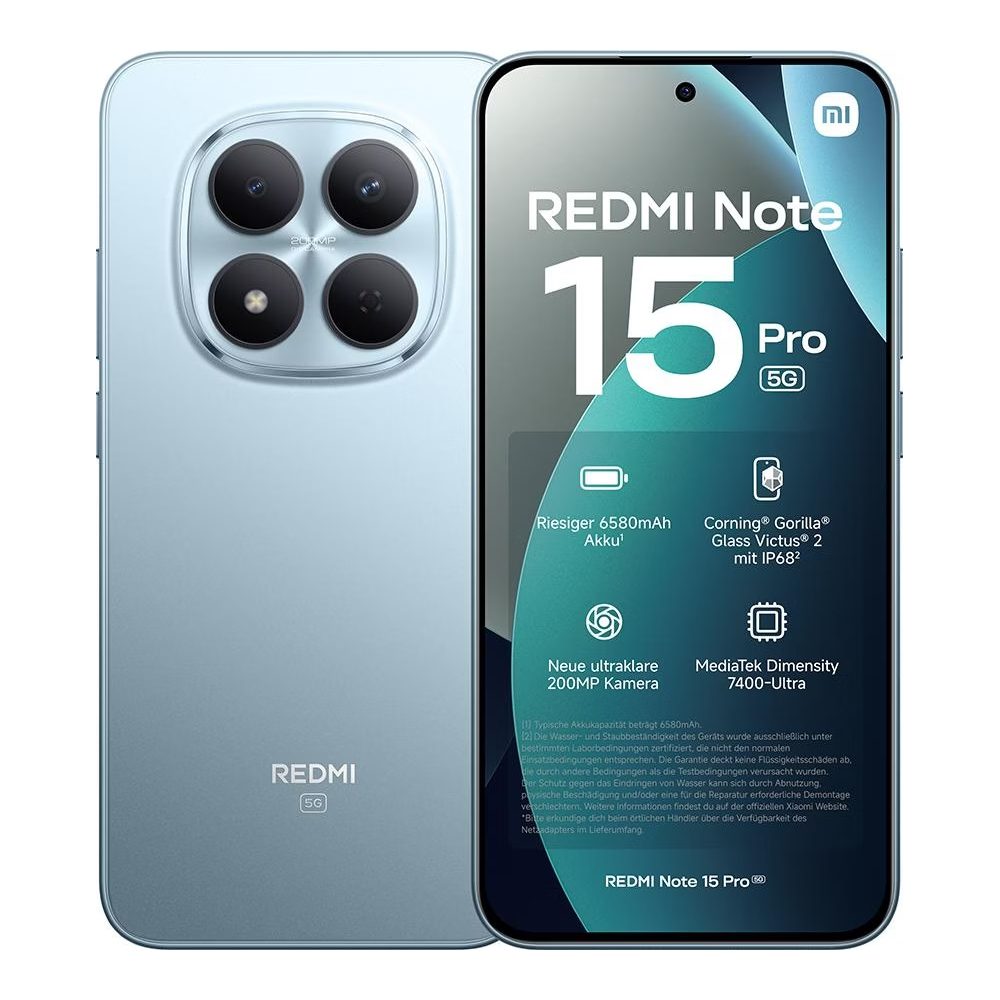 Xiaomi Redmi Note 15 Pro 5G Dual Sim 6.83" 12GB/512GB IP68 Glacier Blue | Smartphone - shopin.gr