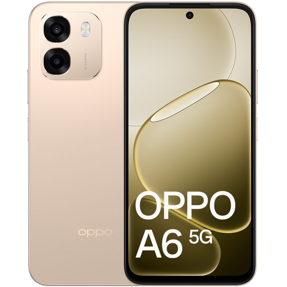 Oppo A6 4G Dual Sim 6.75" 6GB/256GB NFC IP68 Aurora Gold | Smartphone - shopin.gr