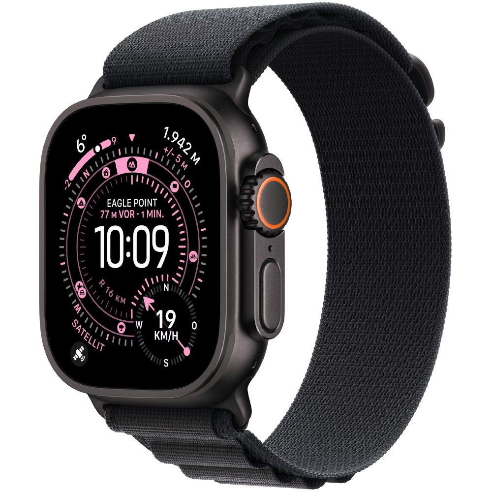 Apple Watch Ultra 3 49mm GPS eSIM NFC IP6X Titanium Case Black με Black Alpine Loop | Smartwatches - shopin.gr