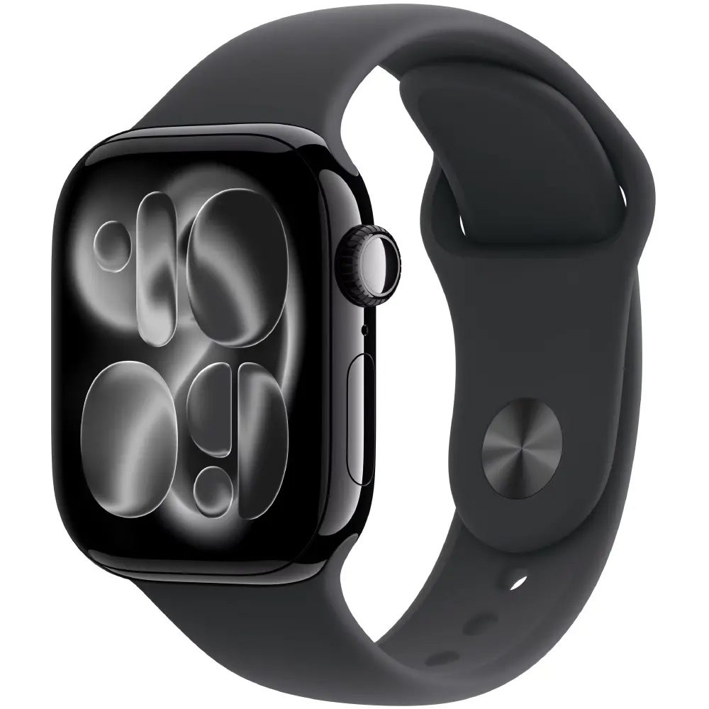 Apple Watch Series 11 (2025) Aluminum 42mm GPS NFC IP6X  Aluminum Case Jet Black με Sport Band Black | Smartwatches - shopin.gr