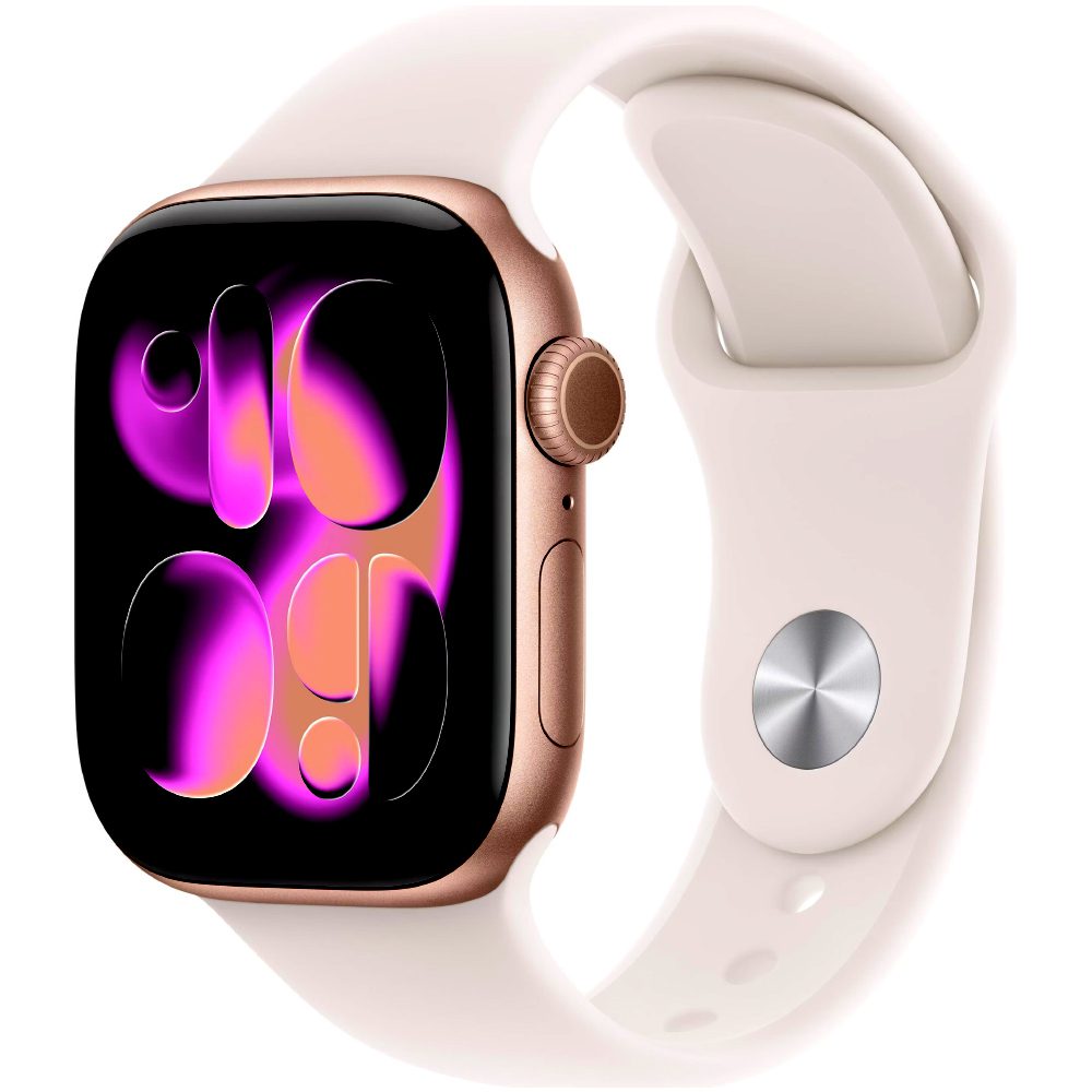 Apple Watch Series 11 (2025) Aluminum 42mm GPS NFC IP6X  Aluminum Case Rose Gold με Sport Band Light Blush | Smartwatches - shopin.gr