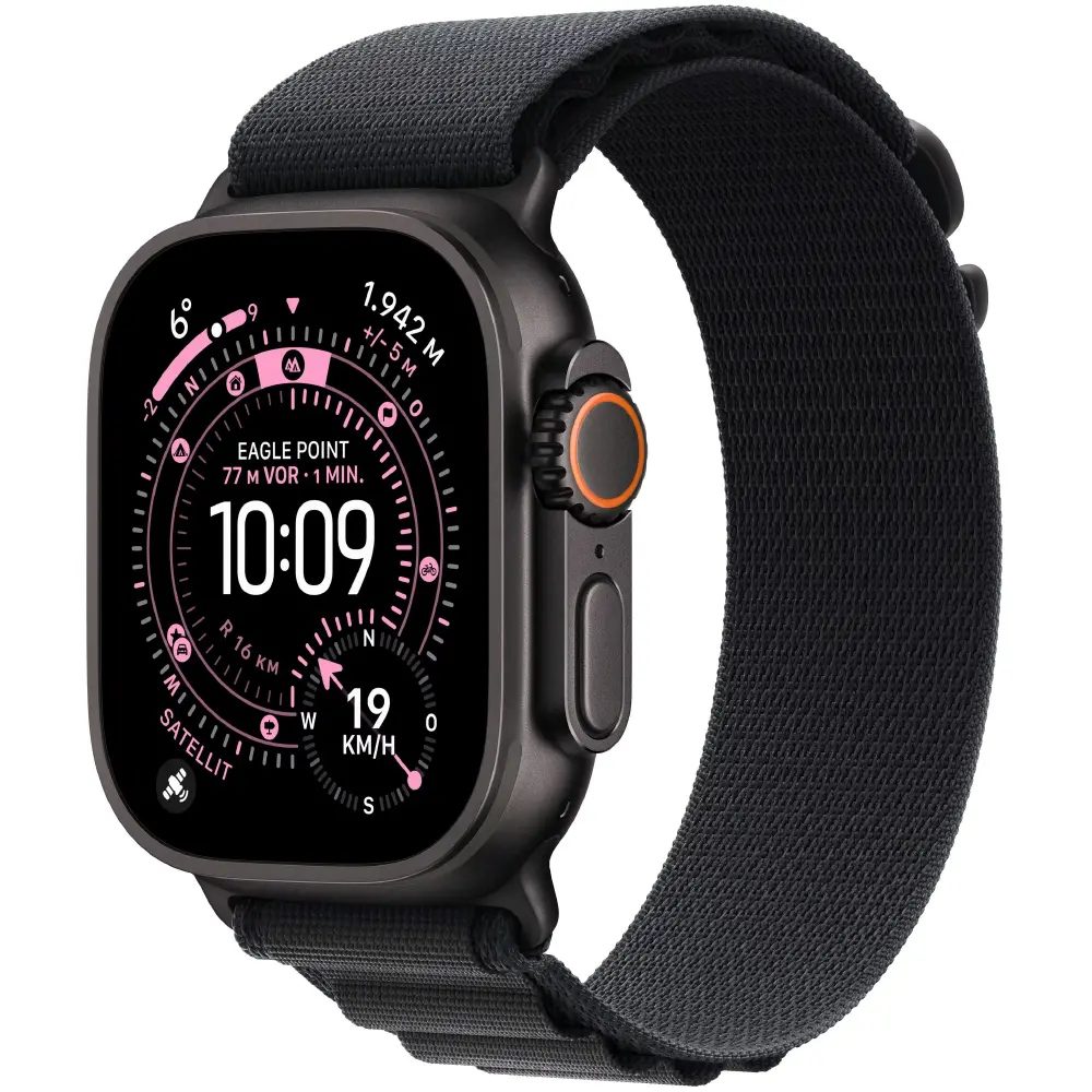 Apple Watch Ultra 3 49mm GPS eSIM NFC IP6X Titanium Case Black με Black Alpine Loop | Smartwatches - shopin.gr
