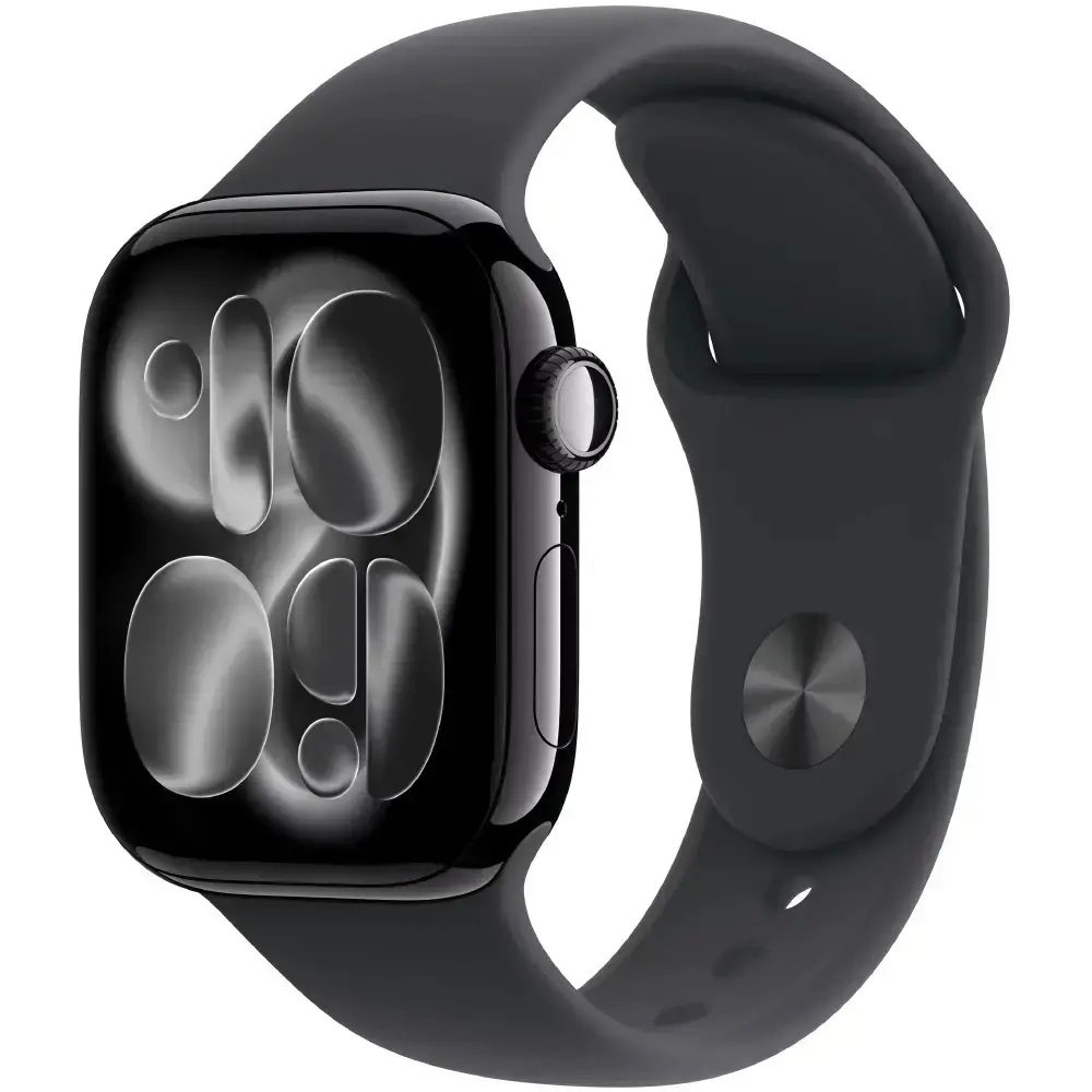 Apple Watch Series 11 5G (2025) Aluminum 42mm GPS eSIM NFC IP6X  Aluminum Case Jet Black με Black Sport Band | Smartwatches - shopin.gr