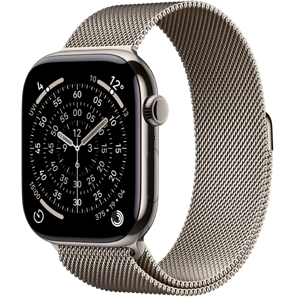 Apple Watch Series 11 5G (2025) Aluminum 46mm GPS eSIM NFC IP6X Aluminum Case Natural με Natural Milanese Loop | Smartwatches - shopin.gr
