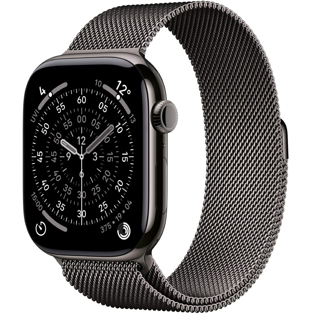 Apple Watch Series 11 5G (2025) Aluminum 46mm GPS eSIM NFC IP6X Aluminum Case Slate με Slate Milanese Loop | Smartwatches - shopin.gr