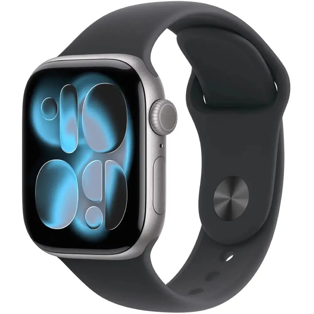 Apple Watch Series 11 5G (2025) Aluminum 46mm GPS eSIM NFC IP6X  Aluminum Case Space Grey με Black Sport Band | Smartwatches - shopin.gr