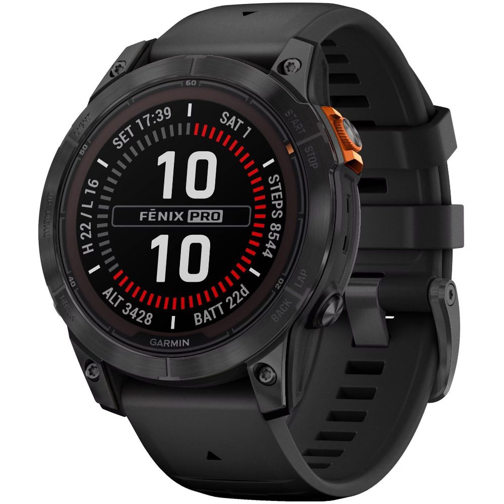 Smartwatch Garmin Fenix 7 Pro Solar Stainless Steel 47mm GPS 10 ATM Slate Grey με Black Band | Smartwatches - shopin.gr