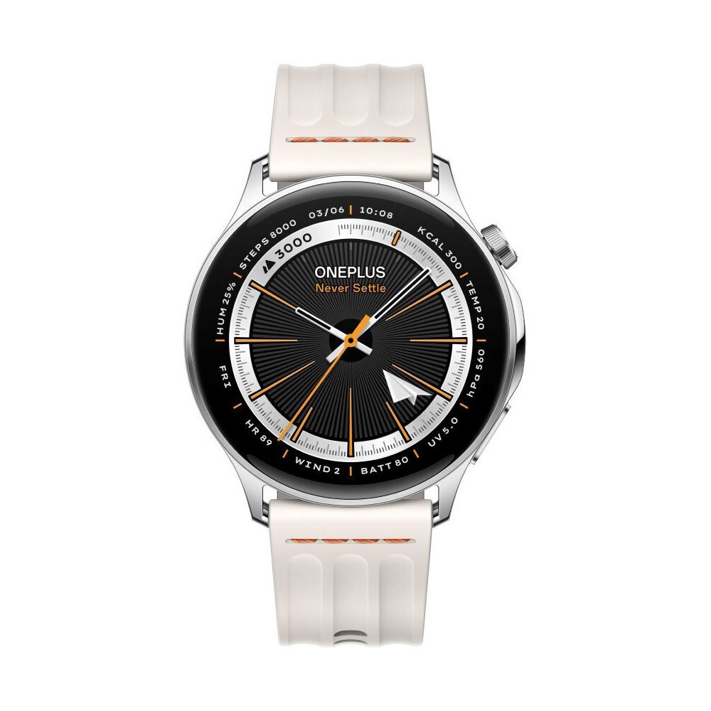 Smartwatch OnePlus Watch Lite 1.46" AMOLED GPS 5 ATM με Δυνατότητα Κλήσεων Silver Steel | Smartwatches - shopin.gr