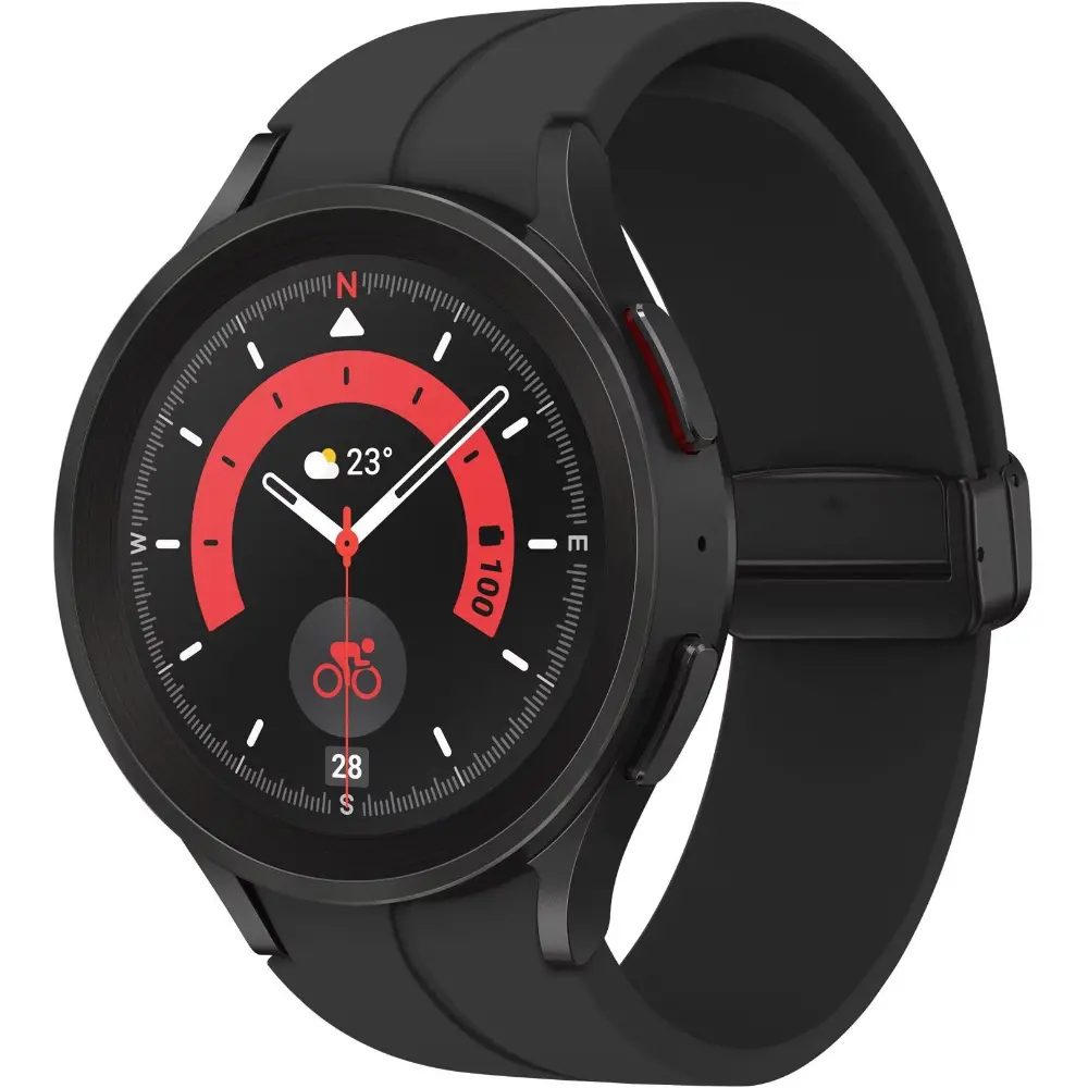 Smartwatch Samsung Galaxy Watch5 Pro LTE R925 1.36" Super AMOLED GPS NFC 5ATM με Δυνατότητα Κλήσεων Black | Smartwatches - shopin.gr