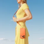 Universal Λουράκι Λαιμού Hoco GH11 για Θήκη Κινητού με Πυκνή Πλέξη και Μεταλλικες Λεπτομέρειες Πορτοκαλί | Strap - shopin.gr