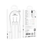 Universal Λουράκι Λαιμού Hoco GH11 για Θήκη Κινητού με Πυκνή Πλέξη και Μεταλλικες Λεπτομέρειες Ανοιχτό Γκρι | Strap - shopin.gr