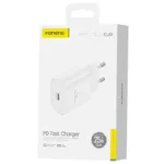 Φορτιστής Ταξιδίου Ταχείας Φόρτισης Foneng EU51 με Έξοδο USB C GaN 25W 3A Λευκό | Shopin.gr