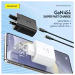 Φορτιστής Ταξιδίου Ταχείας Φόρτισης Foneng EU62 με Έξοδο USB C GaN 45W 3A Λευκό | Shopin.gr